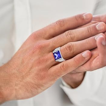 Amazon | Yaresul 10ct 8x12mm スクエアカット人工サファイア